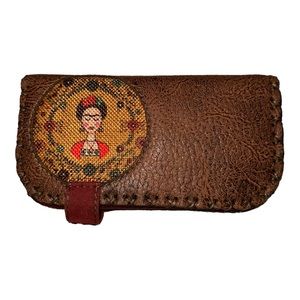 Frieda Kahlo Brown Wallet
